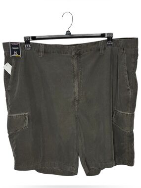 Roundtree & Yorke Gray Straight Fit Casual Cargo Big Man Shorts Size 50 NWT